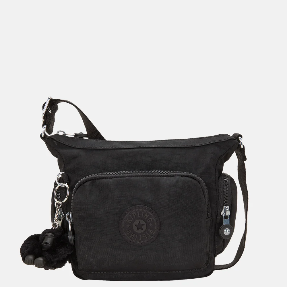 Kipling Gabbie crossbody tas mini black noir bij Duifhuizen